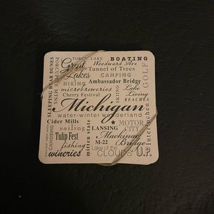 Michigan coaster set paper